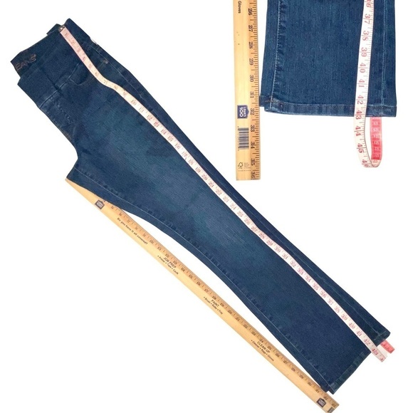 JAG Jeans Hi Rise Boot Leg 5 Pocket Design Faux Zipper Pull-on Closure Size 4 - Picture 11 of 11